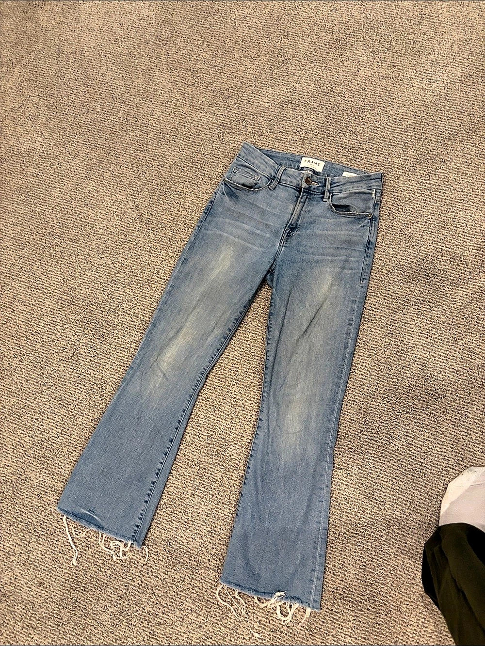 FRAME Le High Flare Blue Flare Jeans